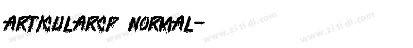 ArticularCP Normal字体转换